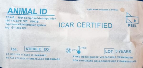 Animal ID Microchip 1.4 x 8mm