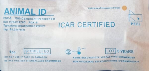 Animal ID Microchip 1.25 x 7mm
