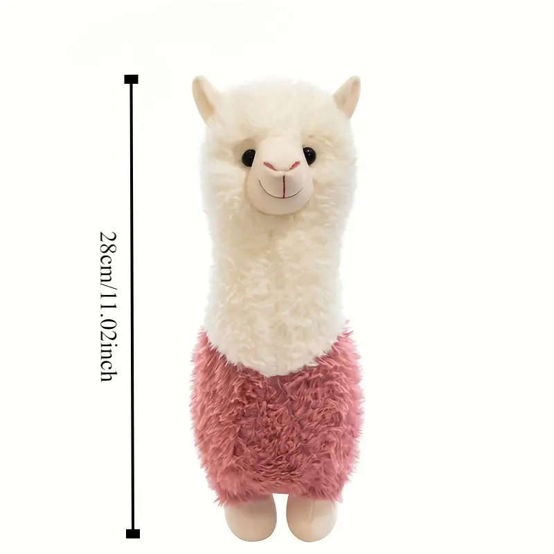 Furpaws Alpaca Plush Dog Toy (28cm)- Pink